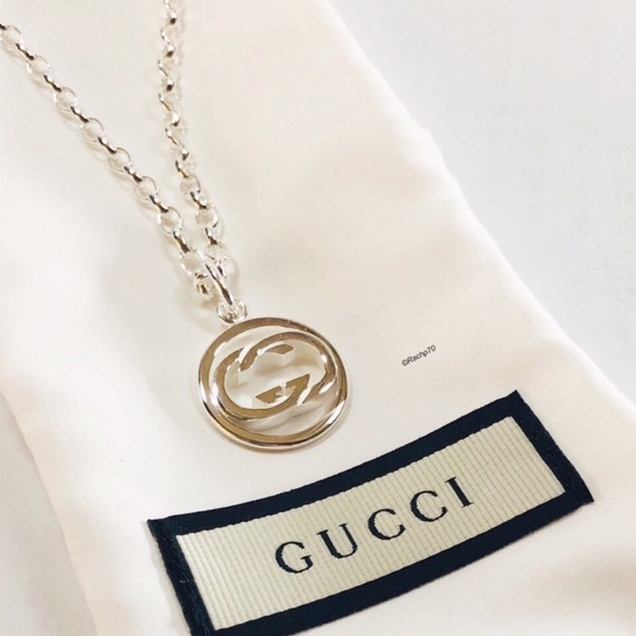 Gucci Other - New GUCCI Interlocking Double GG Logo Necklace 20"